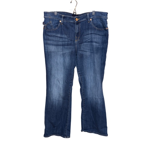 Rock & Republic Kasandra Bootcut Jeans Dark Wash Denim Women's 20W Short - Picture 1 of 7